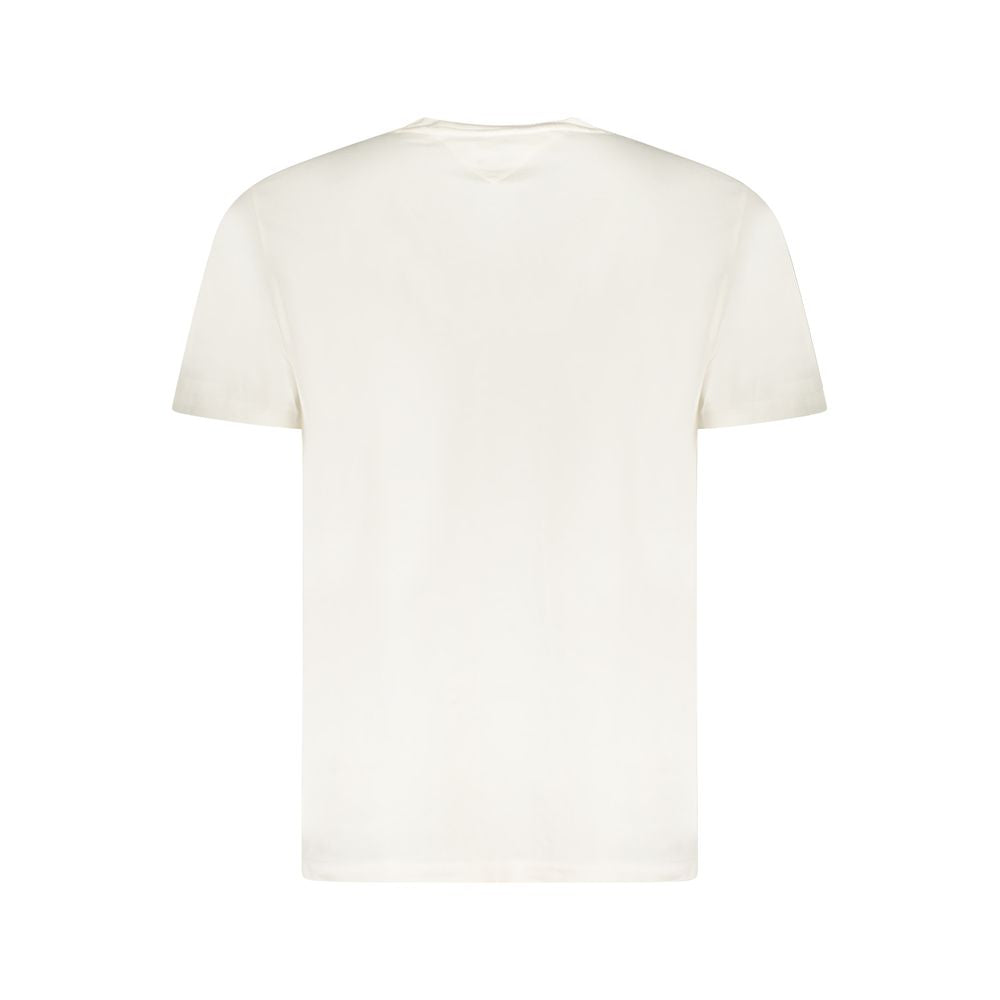 Tommy Hilfiger White Cotton Men T-Shirt Tommy Hilfiger