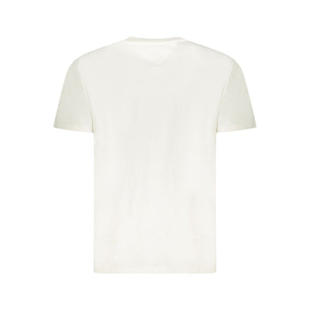 Tommy Hilfiger White Cotton Men T-Shirt Tommy Hilfiger