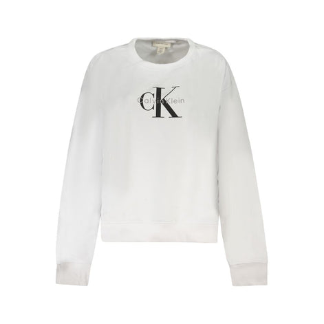 Calvin Klein White Cotton Women Sweatshirt Calvin Klein