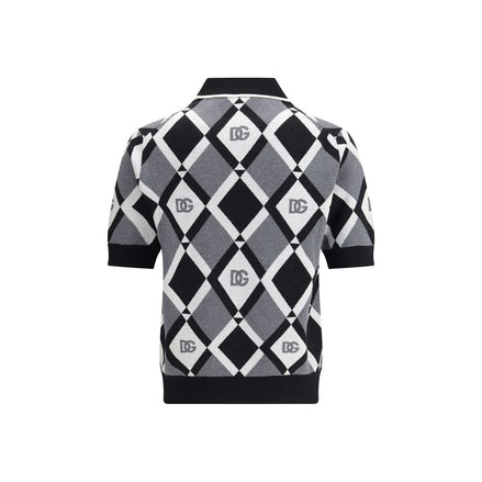 Dolce & Gabbana Multicolor Fleece Wool Polo Shirt Dolce & Gabbana