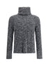 Dolce & Gabbana Gray Fleece Wool Turtleneck Dolce & Gabbana