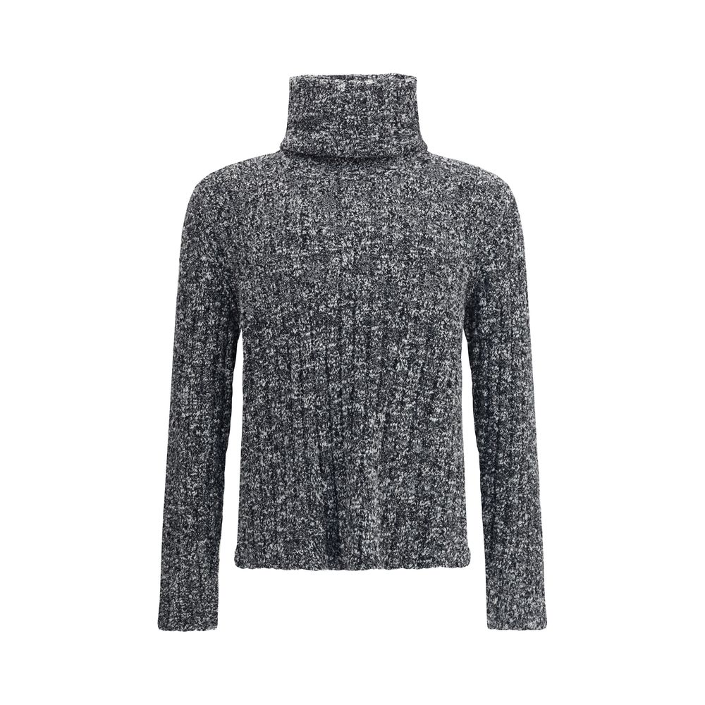 Dolce & Gabbana Gray Fleece Wool Turtleneck Dolce & Gabbana