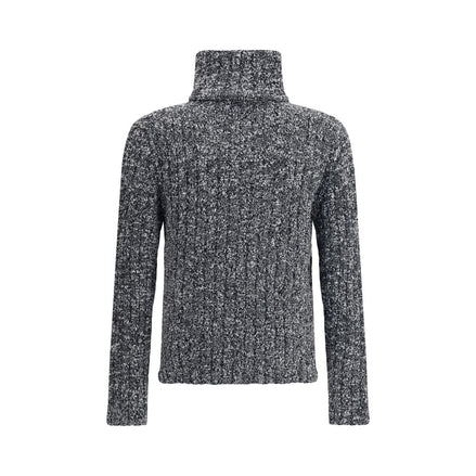 Dolce & Gabbana Gray Fleece Wool Turtleneck Dolce & Gabbana