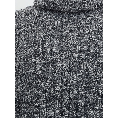 Dolce & Gabbana Gray Fleece Wool Turtleneck Dolce & Gabbana