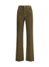 Saint Laurent Green Cotton Casual Pants Saint Laurent