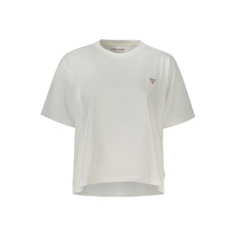 Guess Jeans Bianco Cotton Women T-Shirt Guess Jeans