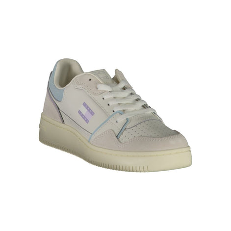 Tommy Hilfiger White Leather Women Sneaker Tommy Hilfiger
