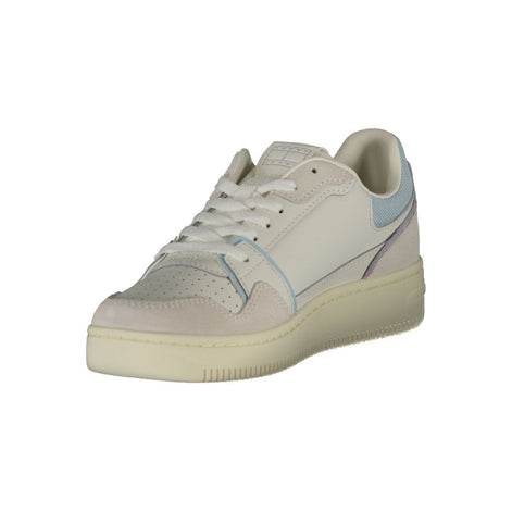 Tommy Hilfiger White Leather Women Sneaker Tommy Hilfiger