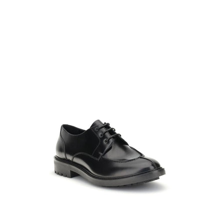 Saint Laurent Black Calf Leather Bos Taurus Oxfords And Derbies Saint Laurent