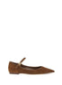 Dolce & Gabbana Brown Goatskin Ballet Flats Dolce & Gabbana