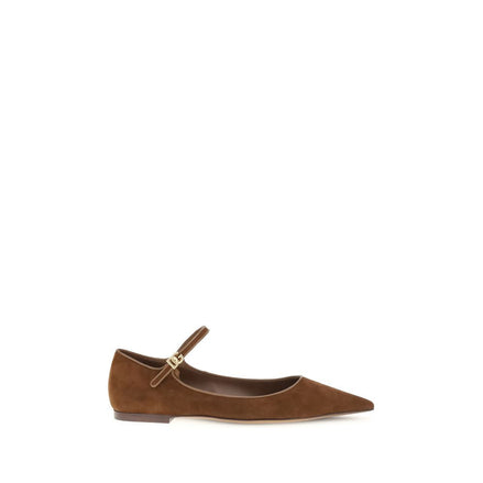 Dolce & Gabbana Brown Goatskin Ballet Flats Dolce & Gabbana