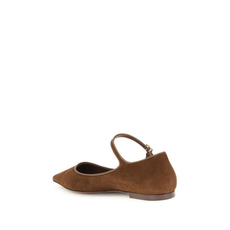 Dolce & Gabbana Brown Goatskin Ballet Flats Dolce & Gabbana