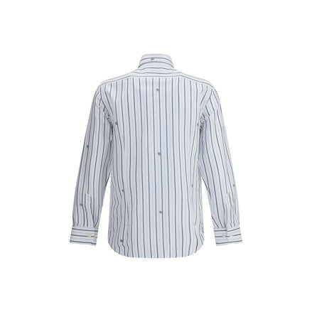 Etro White Cotton Pattern Shirt Etro