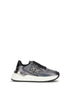 PINKO Gray Fabric Low Top Sneakers PINKO