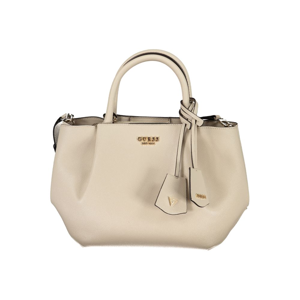 Guess Jeans Beige Polyurethane Women's Handbag Guess Jeans
