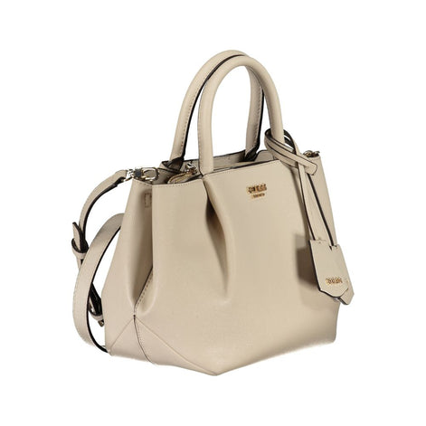 Guess Jeans Beige Polyurethane Women's Handbag Guess Jeans