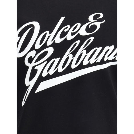 Dolce & Gabbana Black Cotton T-Shirt Dolce & Gabbana