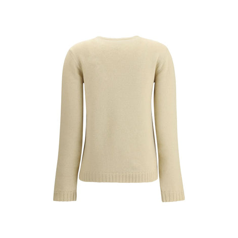 Valentino Cream Fleece Wool Sweatshirt Valentino