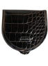 Dolce & Gabbana Black Polished Crocodile Leather Mens Coin Purse Wallet Dolce & Gabbana
