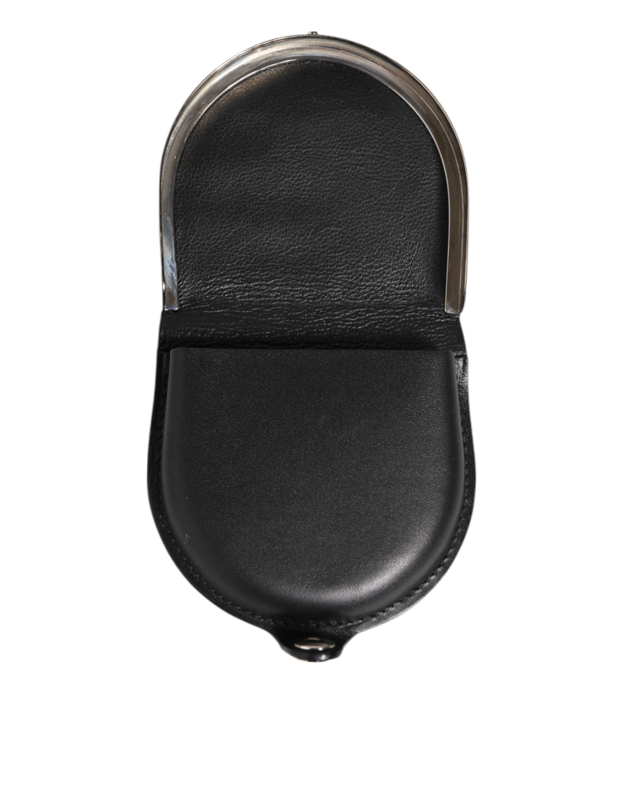 Dolce & Gabbana Black Polished Crocodile Leather Mens Coin Purse Wallet Dolce & Gabbana