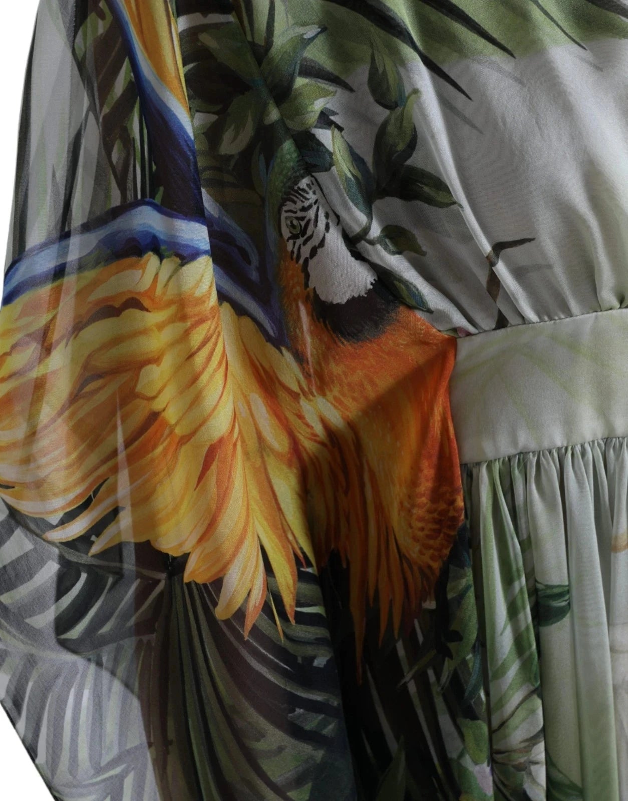 Dolce & Gabbana Multicolor Silk Jungle Print Women Maxi Dress Dolce & Gabbana