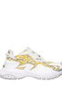 Versace Gold Fabric Low Top Sneakers Versace