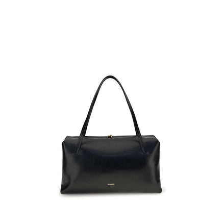 Jil Sander Black Calf Leather Bos Taurus Shoulder Bag Jil Sander
