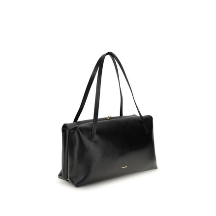 Jil Sander Black Calf Leather Bos Taurus Shoulder Bag Jil Sander