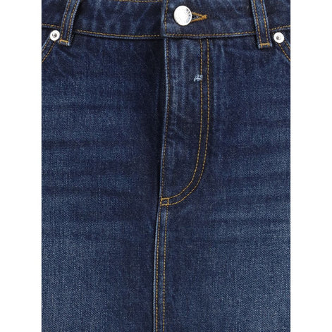 Mini-jupe bleue en coton Dolce &amp; Gabbana