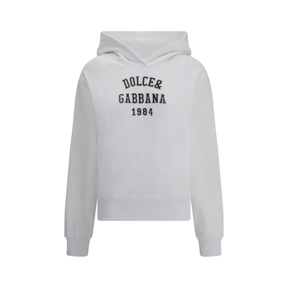 Dolce & Gabbana White Cotton Sweatshirt Dolce & Gabbana