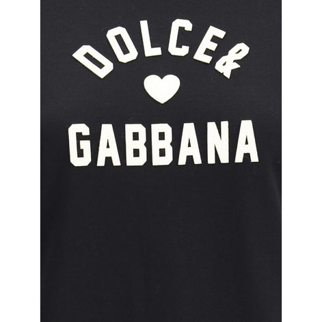Dolce & Gabbana Black Cotton T-Shirt Dolce & Gabbana