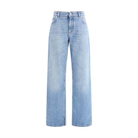 Dolce & Gabbana Light Blue Cotton Straight-Leg Jeans Dolce & Gabbana