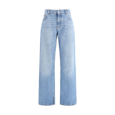 Dolce & Gabbana Light Blue Cotton Straight-Leg Jeans Dolce & Gabbana
