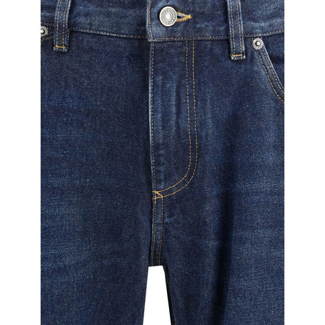 Dolce & Gabbana Blue Cotton Straight-Leg Jeans Dolce & Gabbana