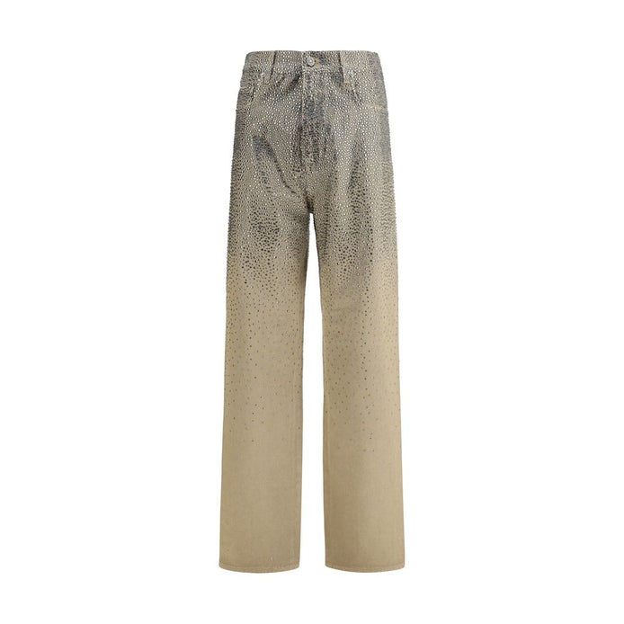 Golden Goose Bicolor Cotton Straight-Leg Jeans Golden Goose