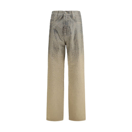 Golden Goose Bicolor Cotton Straight-Leg Jeans Golden Goose