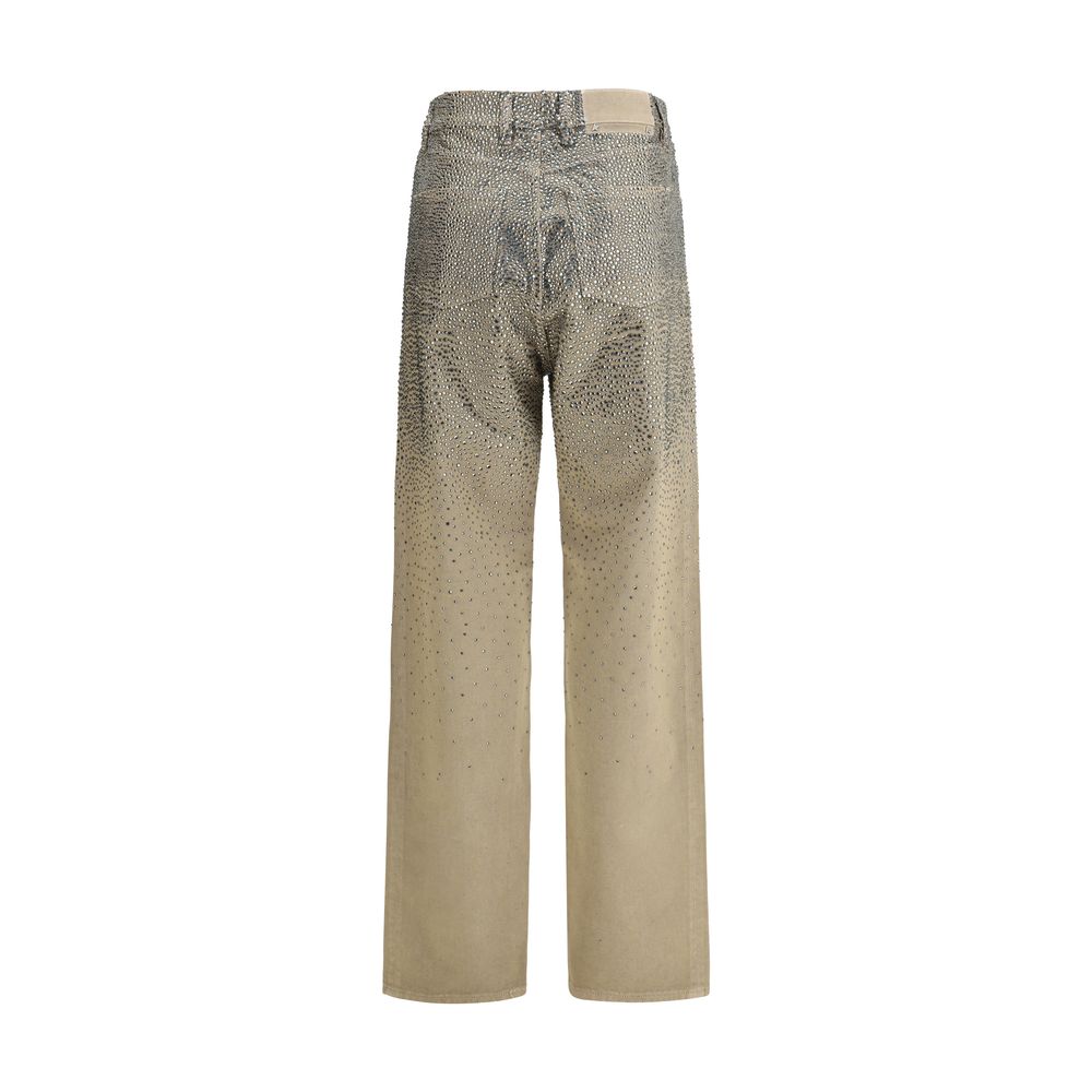 Golden Goose Bicolor Cotton Straight-Leg Jeans Golden Goose