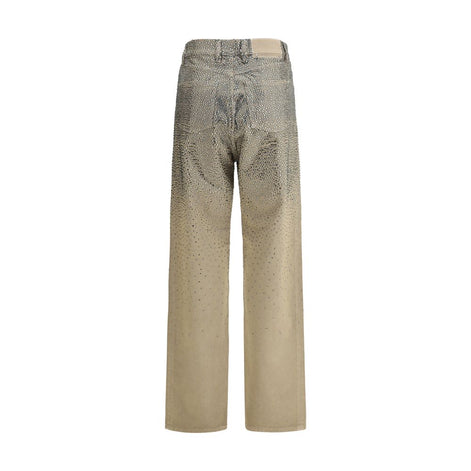 Golden Goose Bicolor Cotton Straight-Leg Jeans Golden Goose