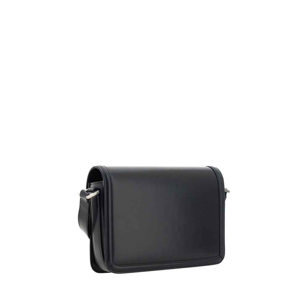 Saint Laurent Black Calf Leather Bos Taurus Shoulder Bag Saint Laurent