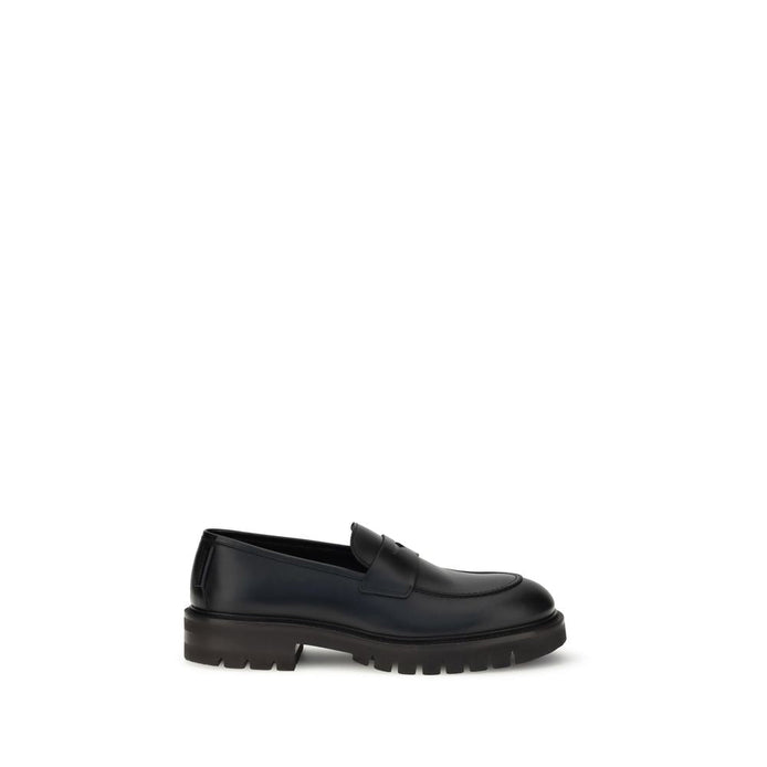 Ferragamo Black Rubber Slip-On Loafers Ferragamo