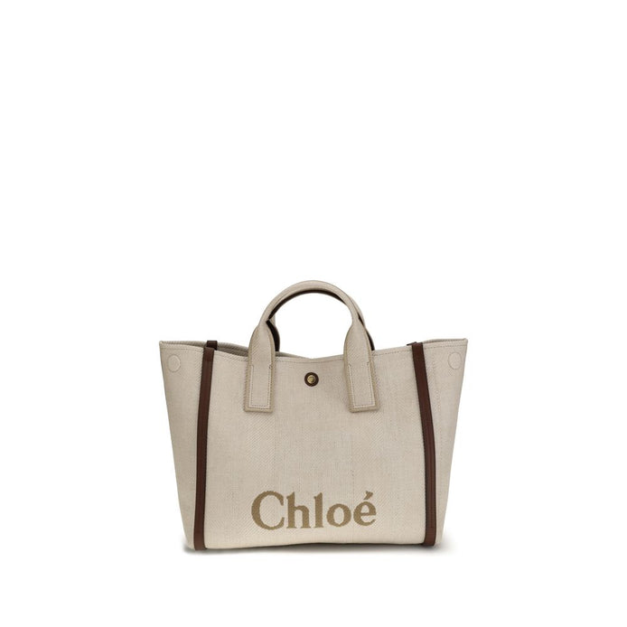 Chloé Beige Cotton Shoulder Bag Chloé