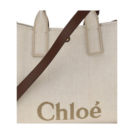 Chloé Beige Cotton Shoulder Bag Chloé