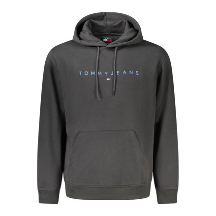 Tommy Hilfiger Black Cotton Men Hoodie Tommy Hilfiger