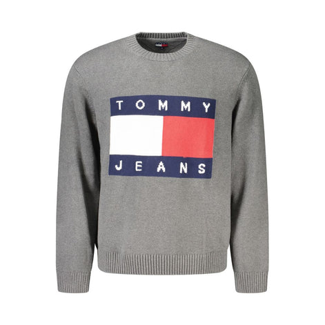 Tommy Hilfiger Gray Cotton Men Sweater Tommy Hilfiger