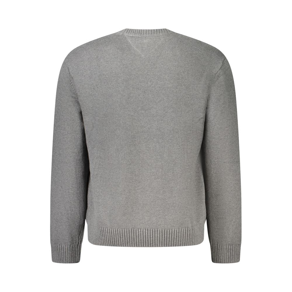 Tommy Hilfiger Gray Cotton Men Sweater Tommy Hilfiger