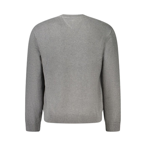 Tommy Hilfiger Gray Cotton Men Sweater Tommy Hilfiger
