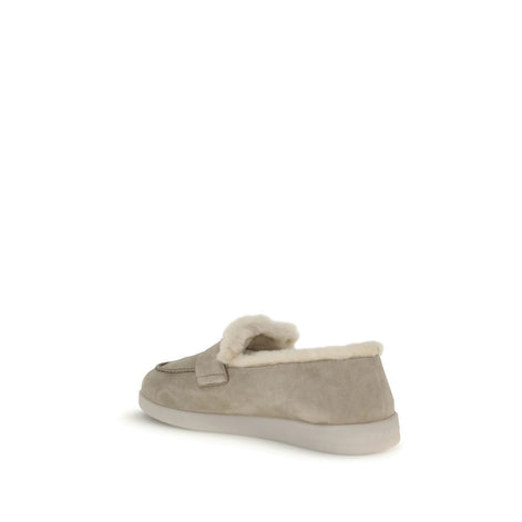 Prada Beige Rubber Slip-On Loafers Prada