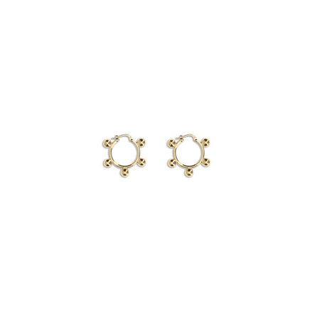 Jil Sander Gold Brass Earrings Jil Sander
