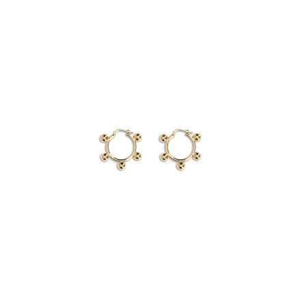 Jil Sander Gold Brass Earrings Jil Sander