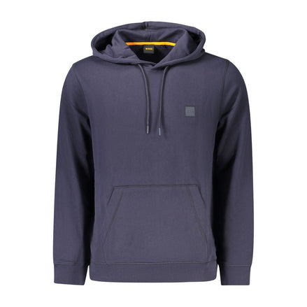 Hugo Boss Blue Cotton Men Sweater Hugo Boss